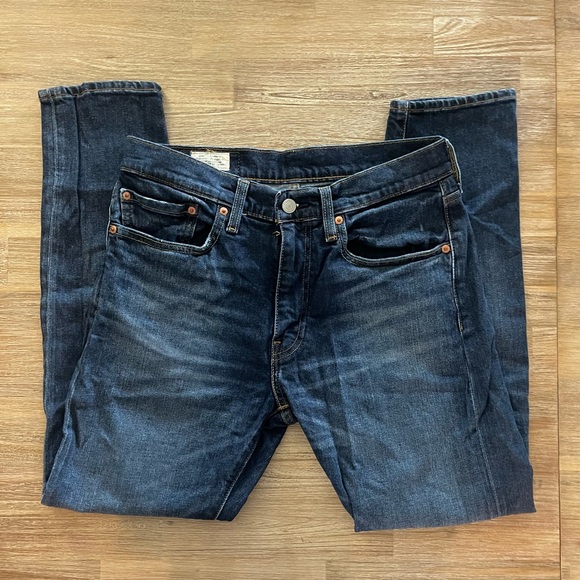 512™ LEVI’S SLIM TAPER FIT MEN'S JEANS Dark Wash 31x30 - Picture 3 of 6